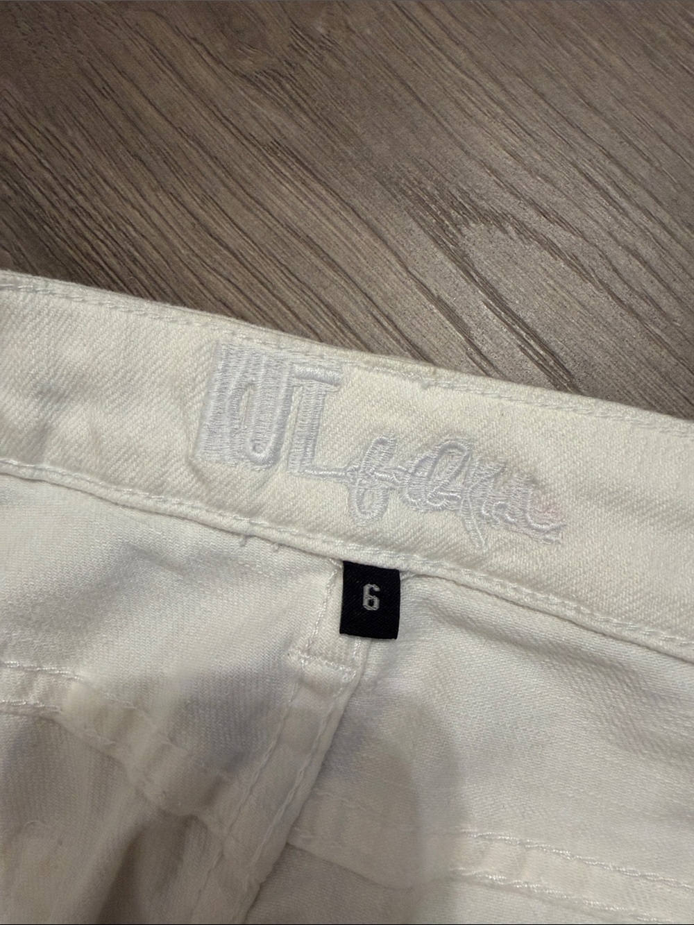 Kut size 6 jeans Women’s White Straight-Leg Jeans @@@ - Picture 3 of 6